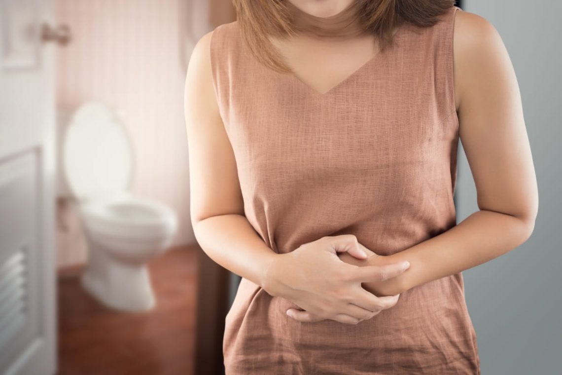 Kobieta w ciąży z biegunką
