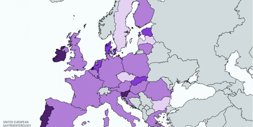 mapa wskaźnika zgonów spowodowanych rakiem trzustki