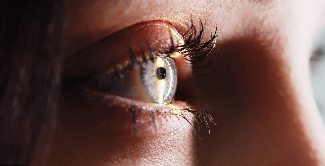 Jak wygląda podstawowe badanie wzroku i jak często je wykonywać?; na zdjęciu badanie wzroku