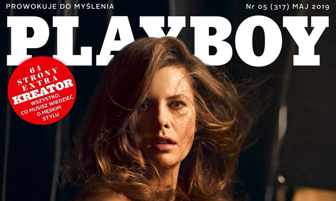 Tekst o Monice Borzym na okładce Playboya. Na zdjęciu: Kobieta z długimi brązowymi włosami na okładce magazynu - HelloZdrowie