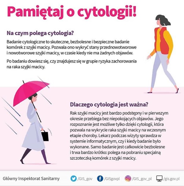 Tekst o znaczeniu regularnej cytologii dla zdrowia. Na zdjęciu: Kobieta idąca z parasolem - HelloZdrowie