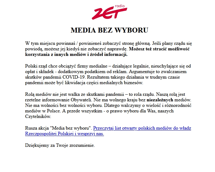 Media bez wyboru