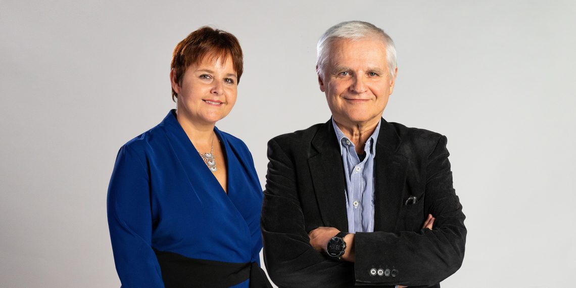 Prof. Dominika Dudek i prof Bogdan de Barbaro