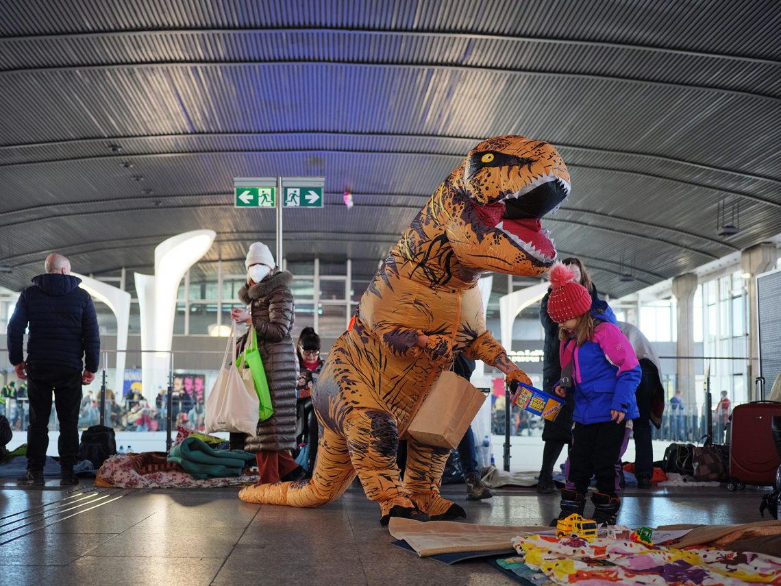 Dinozaur na Dworcu Centralnym