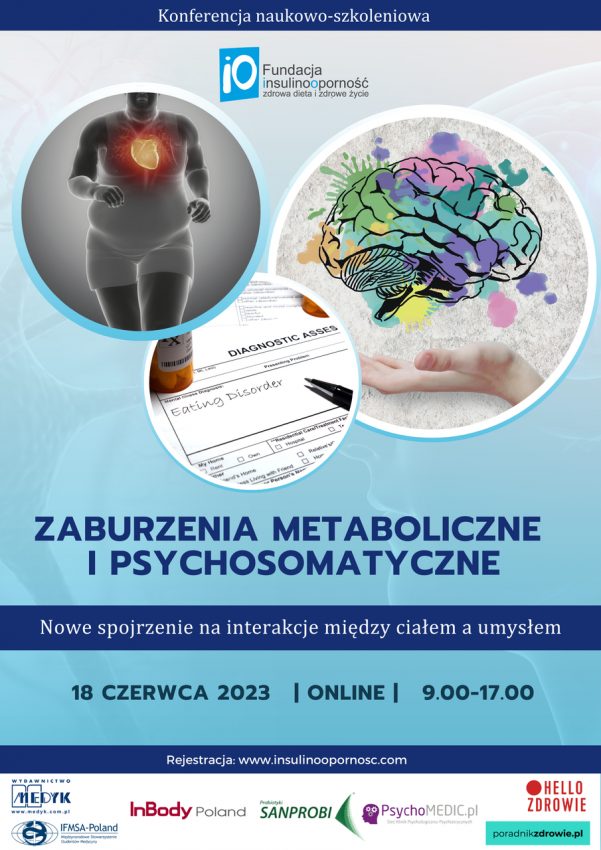 Plakat konferencji „Zaburzenia metaboliczne i psychosomatyczne"
