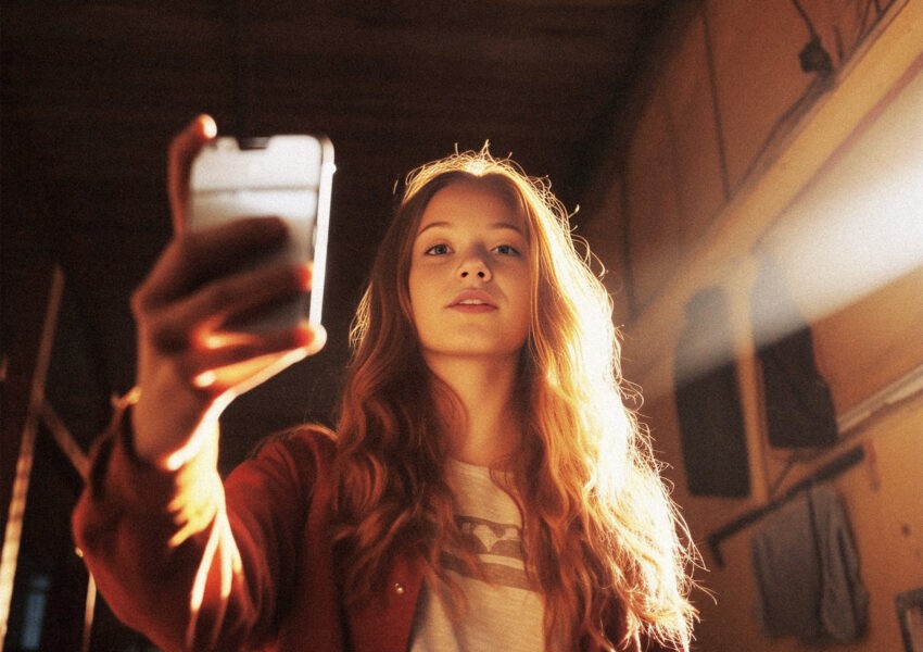 Na zdjęciu nastolatka wpatrzona w telefon- HelloZdrowie
