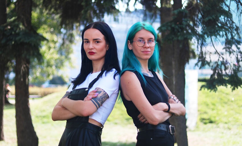 Patrycja Wieczorkiewicz (z lewej) i Aleksandra Herzyk_fot. Laura Bielak (3) kopia