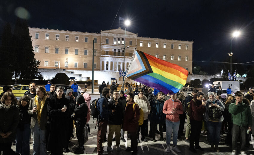 Środowisko LGBT w Grecji podczas wiecu- Hello Zdrowie