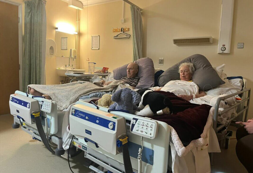 Chris i Lynne Johnson w hospicjum