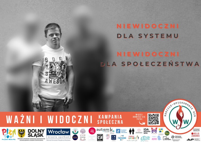 Plakat kampanii społecznej „Ważni i widoczni” - Hallo Zdrowie