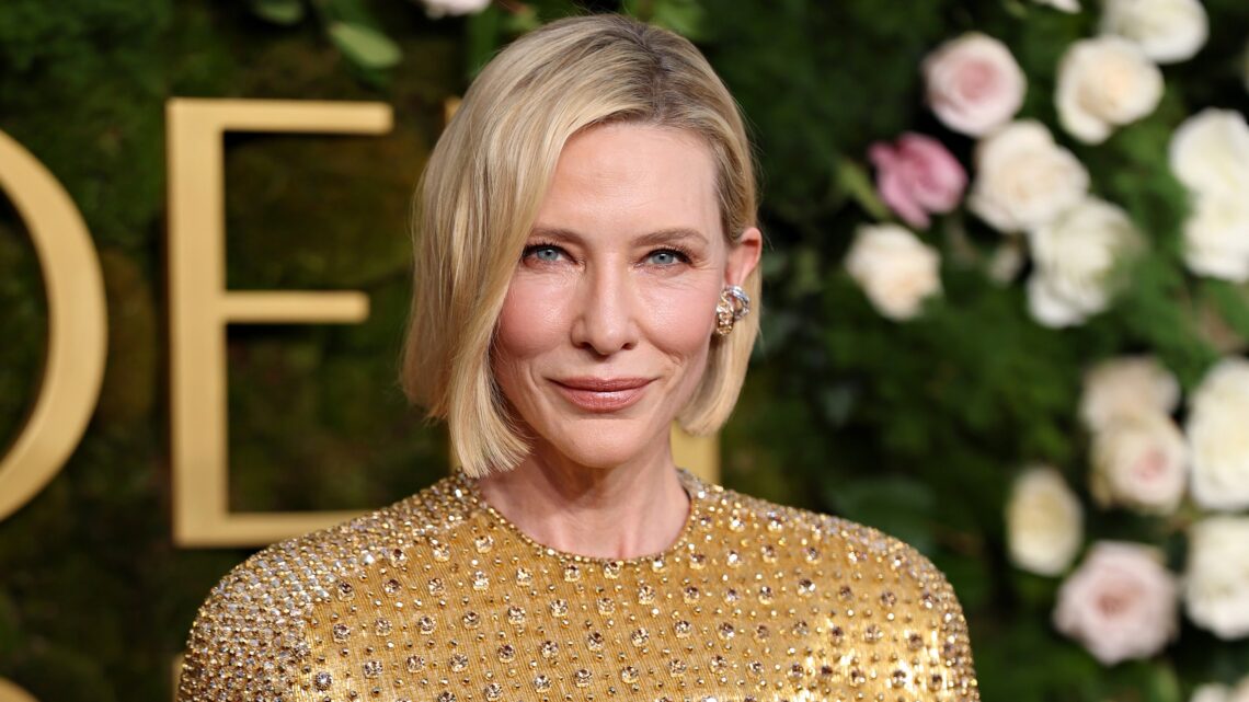 Cate Blanchett w złotej kreacji na 82. dorocznej gali rozdania Złotych Globów